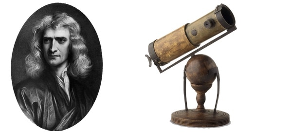 isaac newton with telescopes