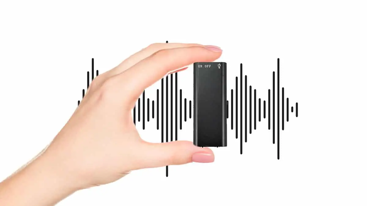 Small Covert Voice Recording Device 8GB Hidden Spy Audio Surveillance Recorder
